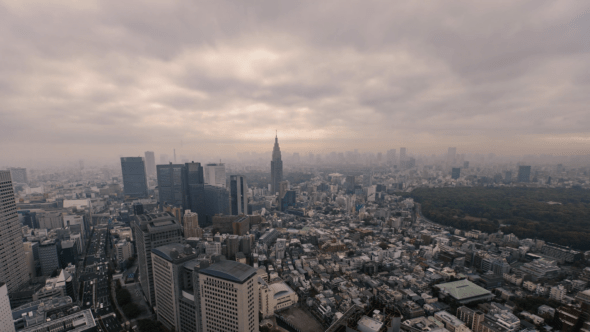 Ominous Clouds and Smog in Asia 4k