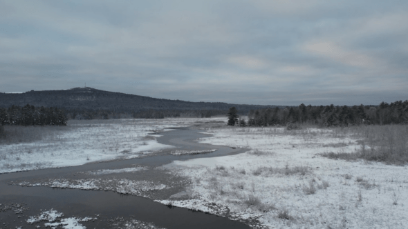 Dusk Winter Landscape