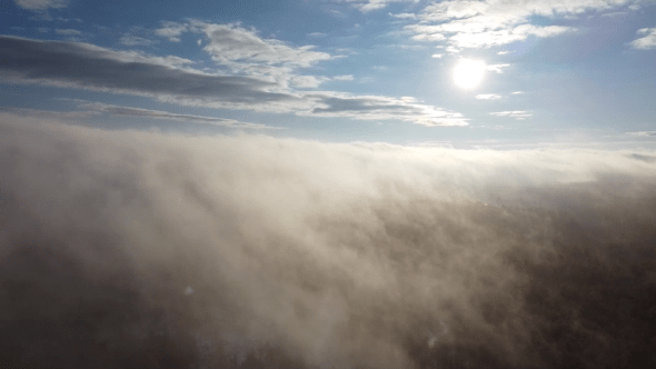 Flying through clouds