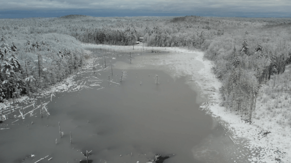 Frozen River Landscape